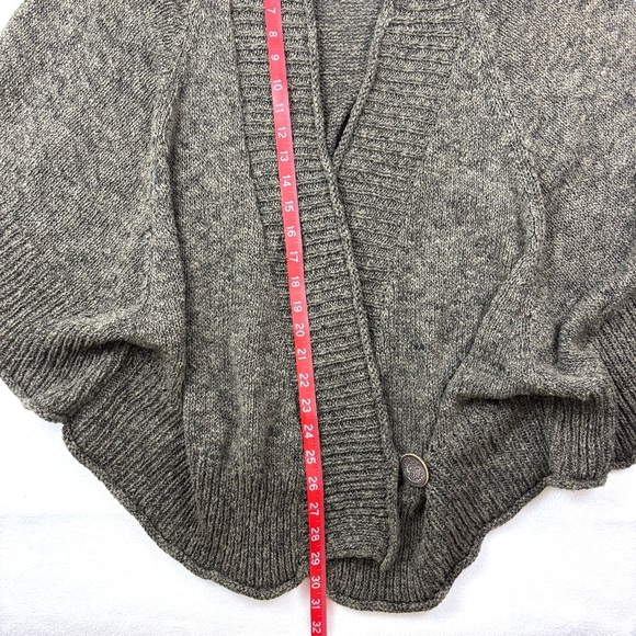 Soft Surroundings Brown Heather Cotton Cape Marled Single Button Cardigan (S/M) - Picture 15 of 15